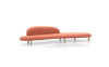 Picture of FREEFORM SOFA, PALE ROSE/DARK ORANGE 21018200 vitra.