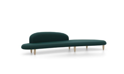 Picture of FREEFORM SOFA, TEAL BLUE/BLACK 21018200 vitra. 