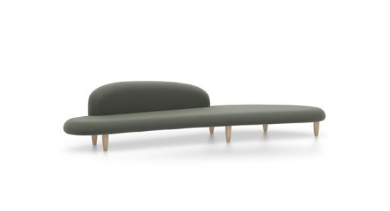 Picture of FREEFORM SOFA, MOTHER-OF-PEARL/BLACK 21018200 vitra. 