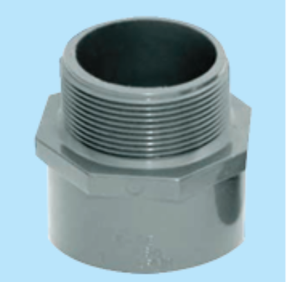 Picture of CPVC SCH80 BRASS MALE ADAPTER MODEL: 224SN/KXXXBR-  NEPROPLAST