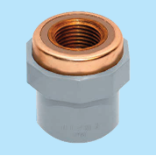 Picture of CPVC SCH80 BRASS INSERT FEMALE ADAPTER MODEL: 224SN/FXXxXXBR-  NEPROPLAST 