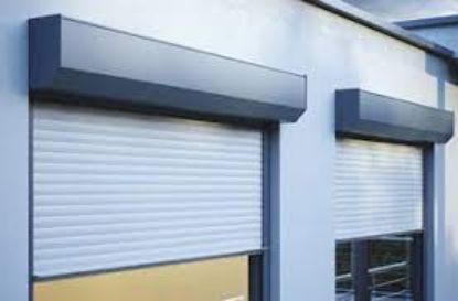 Picture of SINGLE SKIN STAINLESS STEEL ROLLER SHUTTER DOOR  NON FIRE RATED-ASSA ABLOY